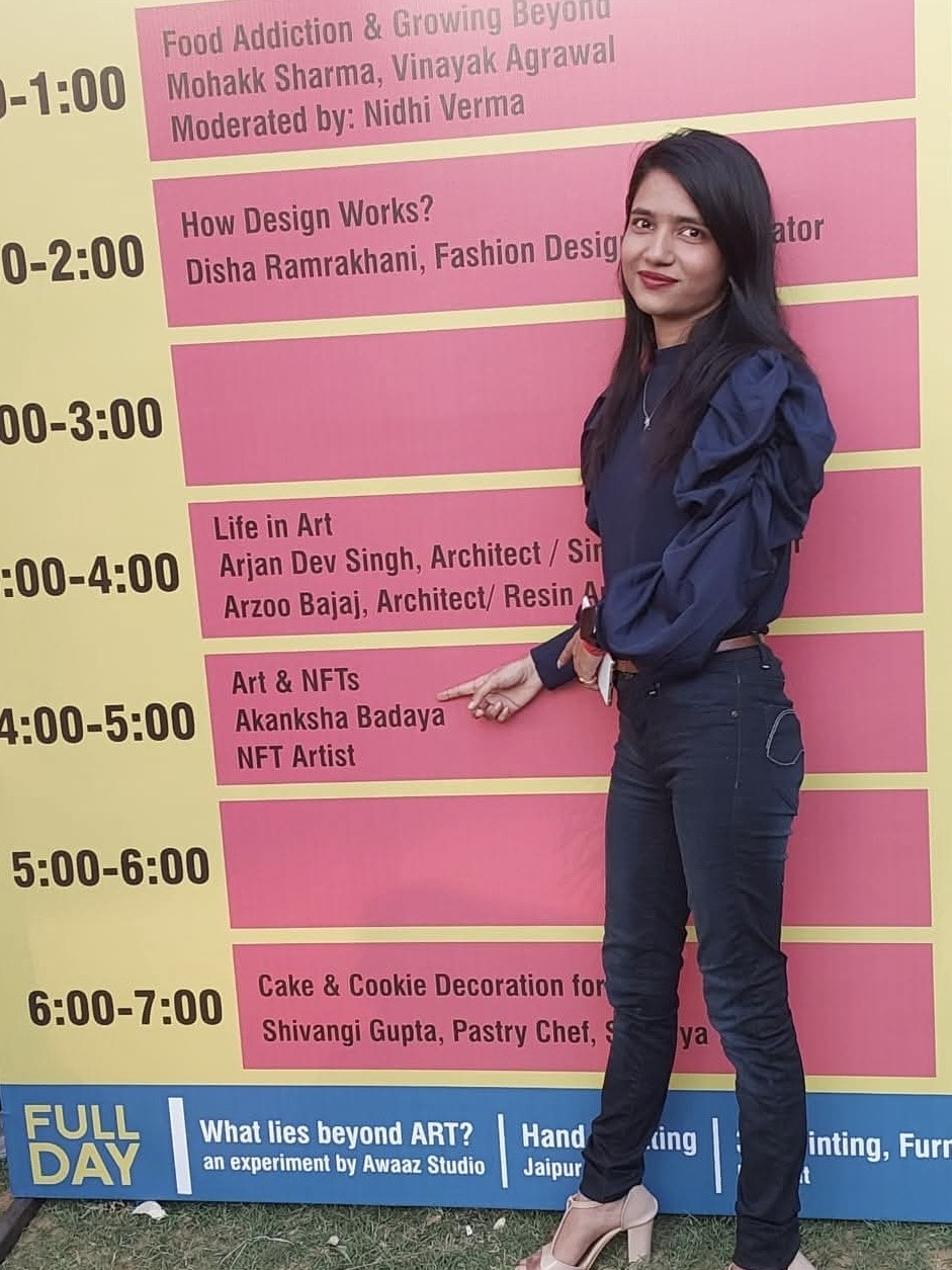 Art and NFT workshop at Shift Art Fest, Jaipur